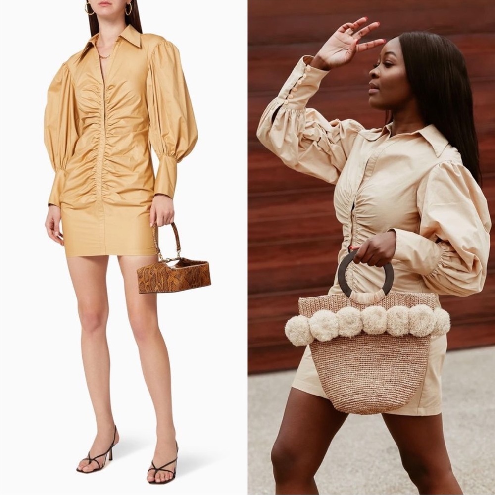 SHONA JOY Grant Balloon Sleeve Mini Dress
